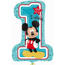 Disney Mickey Első születésnap fólia lufi 71 cm party kellék