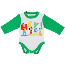 Disney Mickey és barátai hosszú ujjú baba body zöld kombidressz, body