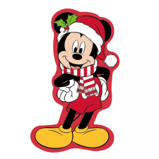 Disney Mickey Jolly karácsonyi 3D formapárna, díszpárna 35 cm Velúr lakástextília