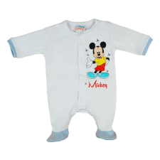 Disney Mickey pamut baba rugdalózó - fehér/kék (68) rugdalózó