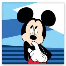  Disney Mickey Shy kéztörlő, arctörlő, törölköző 30x30cm lakástextília