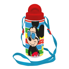  Disney Mickey Sun műanyag kulacs akasztóval 500 ml kulacs, kulacstartó