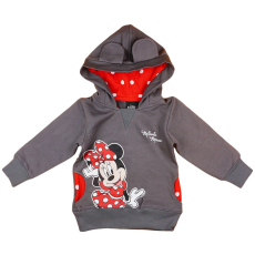 Disney Minnie belül bolyhos kapucnis lányka pulóver pöttyös mintával