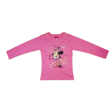 Disney Minnie csillámos hosszú ujjú kislány póló - 122-es méret, pink gyerek póló