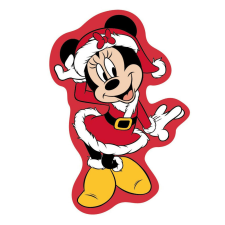 Disney Minnie Disney Minnie Jolly karácsonyi 3D formapárna, díszpárna 35 cm Velúr lakástextília