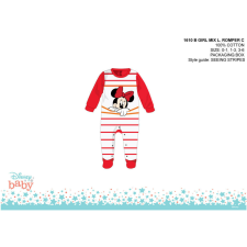 Disney Minnie egér baba rugdalózó - fehér-piros - 0-1 hónapos babának rugdalózó