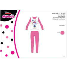 Disney Minnie egér gyerek jersey pizsama - pamut pizsama -rózsaszín - 116