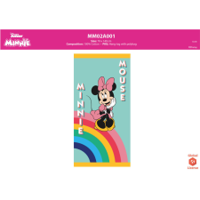 Disney Minnie egér gyerek strandtörölköző - 100% pamut - 70x140 cm - zöld lakástextília
