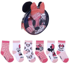 Disney Minnie egér mintás zokni szett/5db Díszcsomagolásban 6-9 hó gyerek zokni