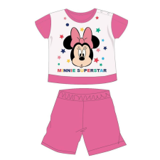 Disney Minnie egér nyári rövid ujjú baba pizsama - pamut jersey pizsama - rózsaszín - 86 gyerek hálóing, pizsama