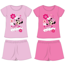 Disney Minnie egér pamut nyári együttes - póló-rövidnadrág szett - rózsaszín - 116 gyerek ruha szett
