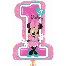 Disney Minnie Első születésnap fólia lufi 71 cm party kellék