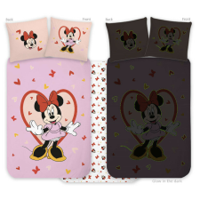 Disney Minnie Heart sötétben világító gyerek, ovis ágyneműhuzat 100x135cm, 40x60cm babaágynemű, babapléd