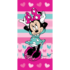 Disney Minnie Hearts fürdőlepedő, strand törölköző 70x140cm lakástextília