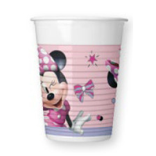 Disney Minnie Junior műanyag pohár 8 db-os 200 ml party kellék