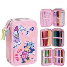Disney Minnie Music tolltartó töltött 3 emeletes tolltartó