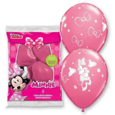  Disney Minnie Pastel Pink léggömb, lufi 6 db-os 12 inch (30cm) party kellék