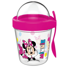 Disney Minnie pohár snack tartó fedéllel és kanállal 350 ml kulacs, kulacstartó
