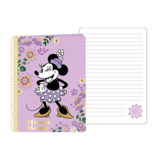 Disney Minnie Purple spirál notesz, füzet A5 füzet