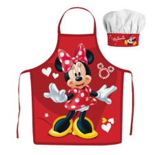  Disney Minnie Red Hearts gyerek kötény 2 darabos szett konyhakészlet