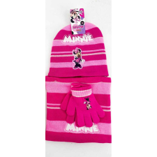 Disney Minnie sapka-körsál-kesztyű szett, 3 részes, egyméretű, Rózsaszín-Pink gyerek sapka