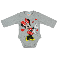 Disney Minnie szívecskés hosszú ujjú baba body szürke kombidressz, body