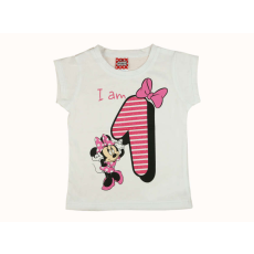 Disney Minnie szülinapos kislány póló 1 éves - 92-es méret