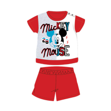 Disney Nyári rövid ujjú pamut baba pizsama - Disney Mickey egér - piros - 86 gyerek hálóing, pizsama