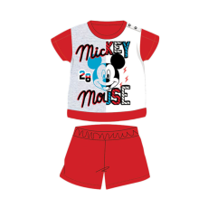 Disney Nyári rövid ujjú pamut baba pizsama - Disney Mickey egér - piros - 86