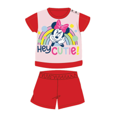 Disney Nyári rövid ujjú pamut baba pizsama - Disney Minnie egér - piros - 92