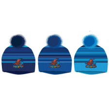 Disney Pókember (Spider-Man), téli sapka pom pommal, 52 cm, Kék gyerek sapka