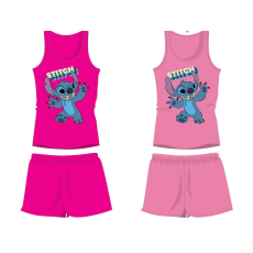  Disney Stitch pamut nyári együttes - trikó-rövidnadrág szett - rózsaszín - 104