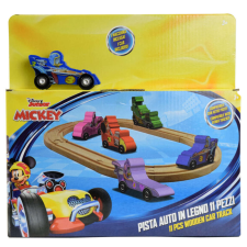 Disney szereplős fa autó pályával – Donald Kacsa autópálya és játékautó