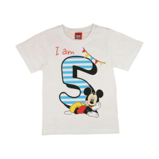 Disney szülinapos fiú Póló - Mickey Mouse (5 éves) - 110-es méret gyerek póló