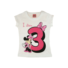 Disney szülinapos lány Póló - Minnie Mouse (3 éves) - 98-as méret gyerek póló