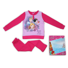 Disney Téli pamut gyerek pizsama - Disney Hercegnők - pink - 104