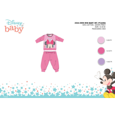 Disney Téli pamut interlock baba pizsama - Disney Minnie egér - rózsaszín - 86