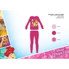Disney Téli pamut interlock gyerek pizsama - Disney Hercegnők - pink - 110 gyerek hálóing, pizsama
