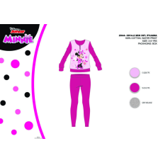 Disney Téli pamut interlock gyerek pizsama - Disney Minnie egér - pink - 140