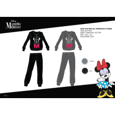 Disney Téli pamut interlock női pizsama - Disney Minnie egér - fekete - S hálóing, pizsama
