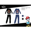 Disney Téli pamut interlock női pizsama - Disney Minnie egér - Minnie Everything felirattal - fekete - XL
