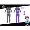 Disney Téli pamut interlock női pizsama - Disney Minnie egér - Morning Face felirattal - lila - L