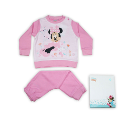 Disney Téli vastag pamut baba pizsama - Minnie egér - világosrózsaszín - 80