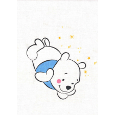 Disney textil-tetra kifogó 140*140 cm - Micimackó (kék) babatörülköző, kifogó