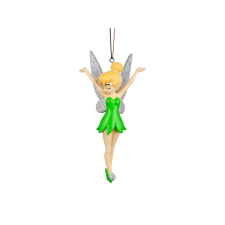 Disney Tinkerbell Fairy 3D fa dísz, 12 cm, Disney, gyanta, zöld - Bell karácsonyfadísz