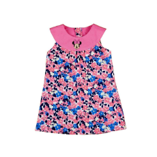 Disney ujjatlan Kislány ruha - Minnie Mouse #rózsaszín-kék - 98-as méret