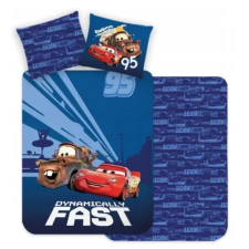 Disney Verdák Dynamically Fast ágyneműhuzat garnitúra 140x200 cm, 70x90 cm lakástextília