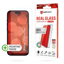 Displex Fólia iPhone 16 Pro Max készülékhez - Displex Real Glass + tok - átlátszó mobiltelefon kellék