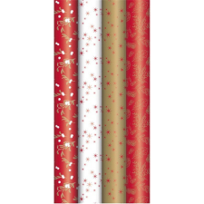 Díszcsomagoló tekercses Clairefontaine Excellia Pomme 70x200 cm 80g karácsonyi prémium mintás csomagolópapír