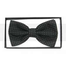  Díszdobozos mintás csokornyakkendő - Fekete pöttyös ajándéktárgy